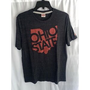 Homage Ohio State University Buckeyes State Outline T Shirt Medium